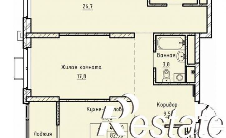 2-комн квартира Нагорная улица, 16,  д. 16