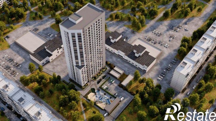 2-комн квартира в новом доме улица Академика Бардина, 21А,  д. 21А