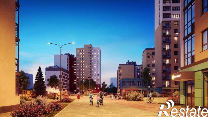1-комн квартира в новом доме улица Рябинина, 34,  д. 34