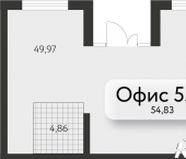 офис 54 кв м, этаж 1/25 улица Вильгельма де Геннина