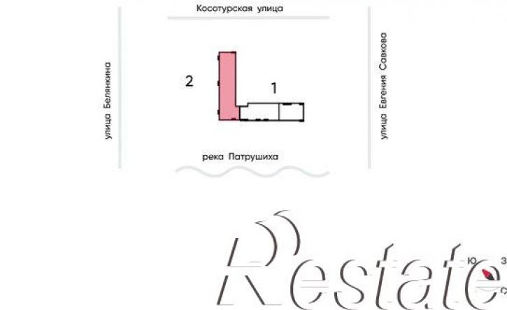 1-комн квартира в новом доме Хрустальногорская улица, 88/2,  д. 88/2