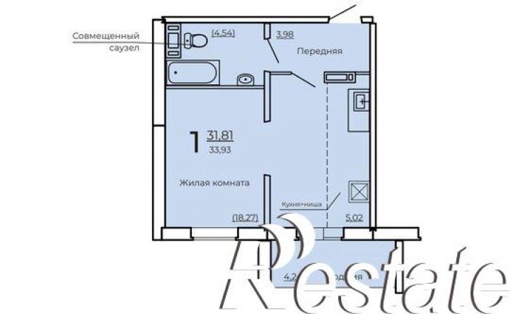 1-комн квартира в новом доме Ракетная улица, 17/2,  д. 17/2