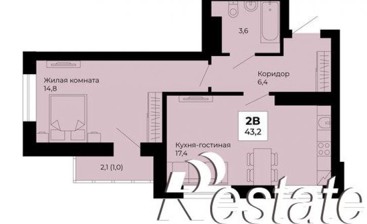 1-комн квартира в новом доме проспект Космонавтов, 108/4,  д. 108/4