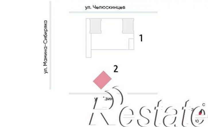 1-комн квартира в новом доме улица Мамина-Сибиряка, 2А,  д. 2А
