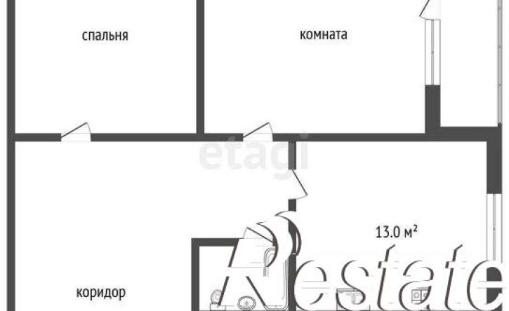 2-комн квартира улица Академика Вавилова, 7,  д. 7