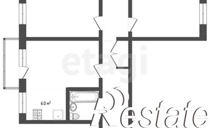 3-комн квартира улица Краснофлотцев, 2Б,  д. 2Б
