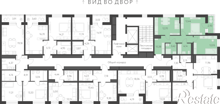 2-комн квартира в новом доме улица В. Де Геннина, 4.4